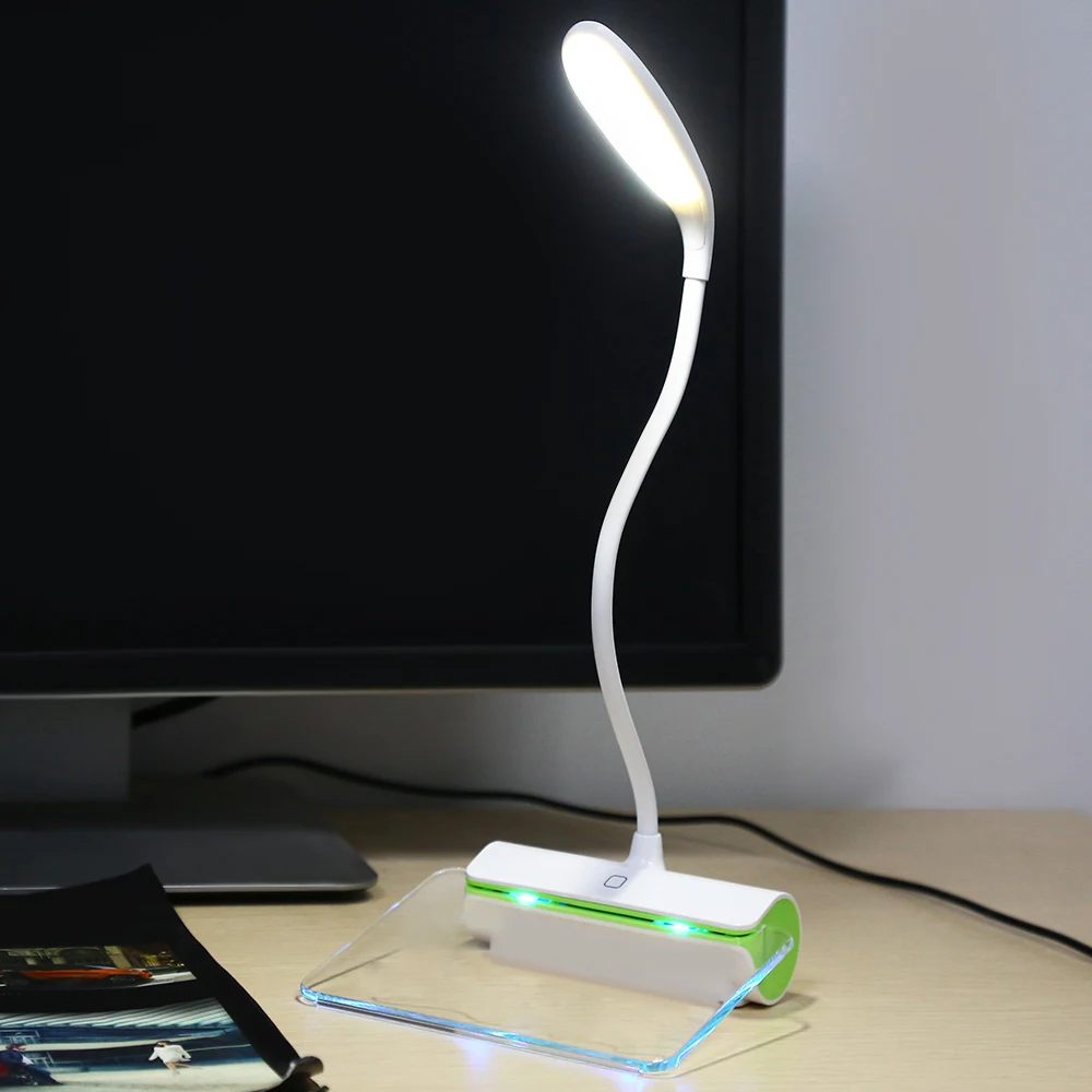 Portable Touch Control Night light Table lamp with Fluorescent Message Board 3-Mode Brightness USB Port Eye care Book Lamp | Лампы и