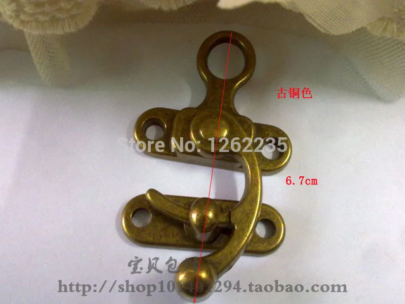 

Length 6.7cm DIY handmade bags Hardware Accessories Lock bag Cinnamon Wholesale