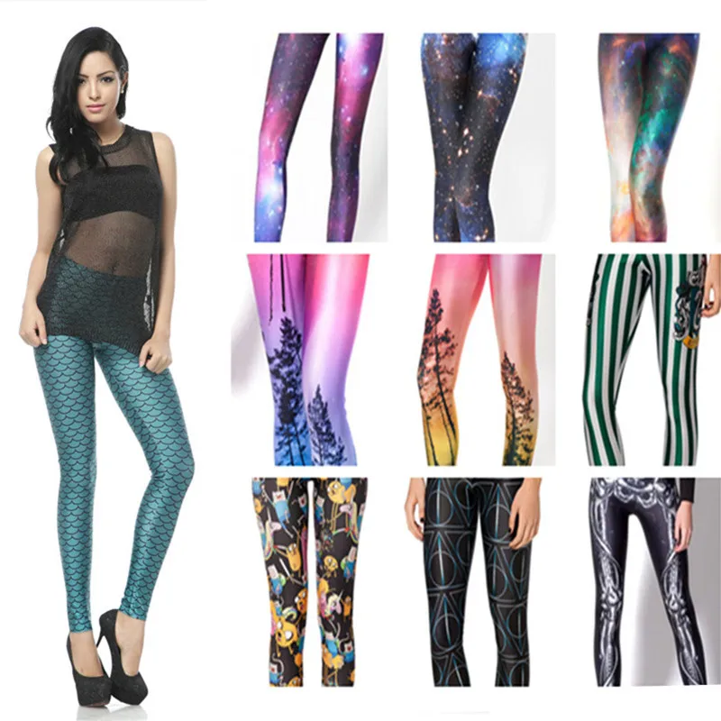 Леггинсы продвижение 3D цифровой печати женские сексуальные леггинсы оптом 2019