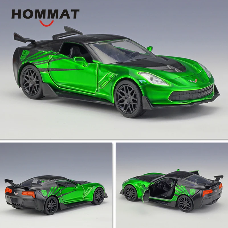 Hommate моделирование 1:36 трансформатор Corvette Stingray Crosshairs спортивный автомобиль сплав