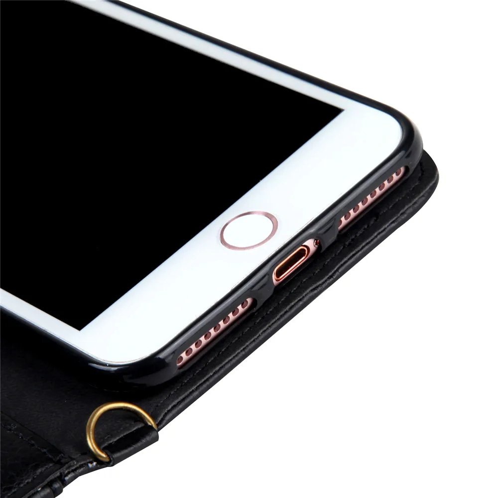 Для iPhone 11 Pro Max чехол с магнитной застежкой из искусственной кожи чехол для iPhone 6 6S 7 8 Plus X XR XS Max чехол-кошелек с подставкой и отделением для карт