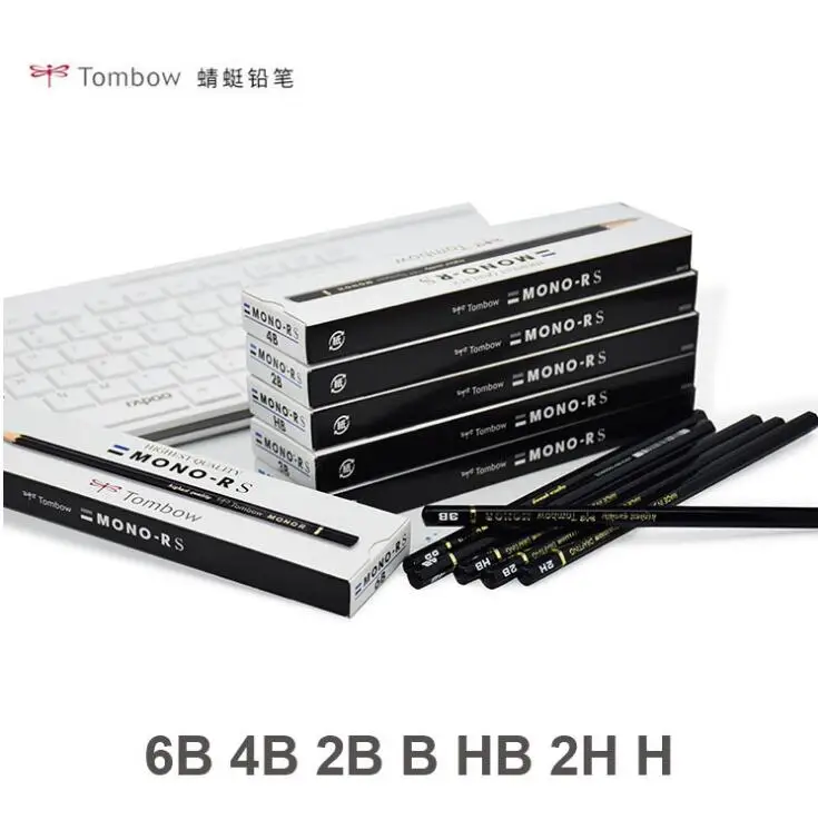 Tombow Monor RS карандаши 6B 4B 2B B HB 2H Япония