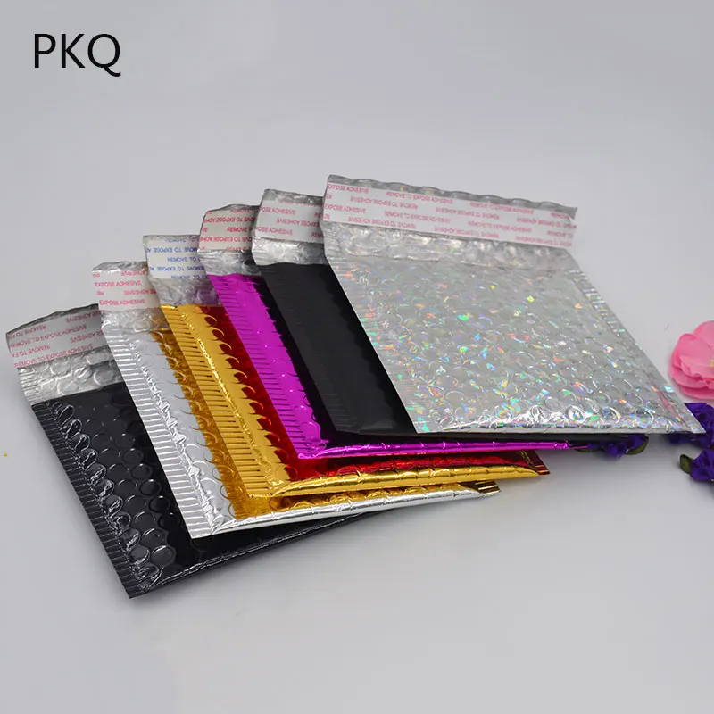 20 шт 15x13cm Алюминий Фольга конверты Пузырь Мягкий Конверт небольшой почтовый