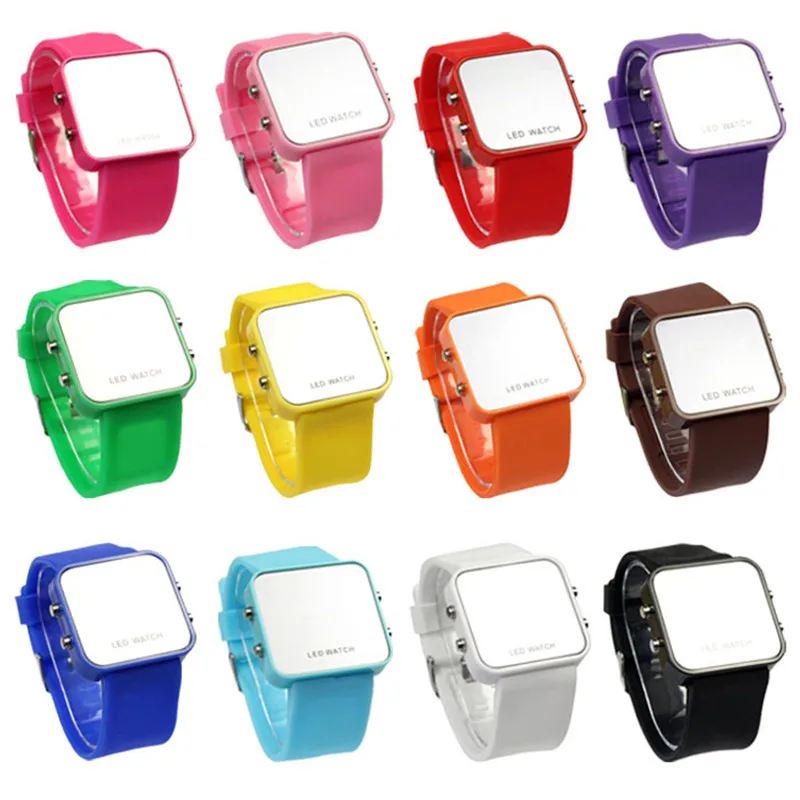 Часы Relojes mujer спортивные силиконовые мини-часы для женщин и мужчин цифровые