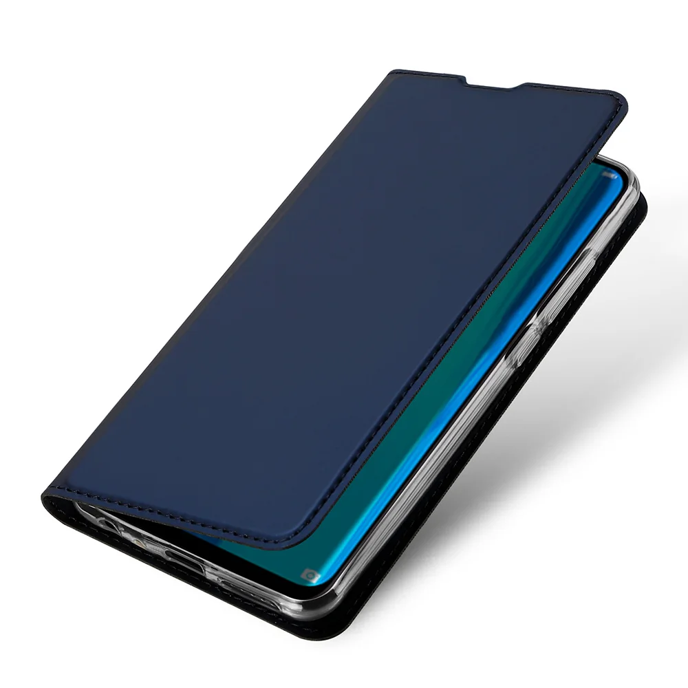 DUX DUCIS Чехол-книжка из искусственной кожи для Huawei Y9 2019 роскошный сатиновый