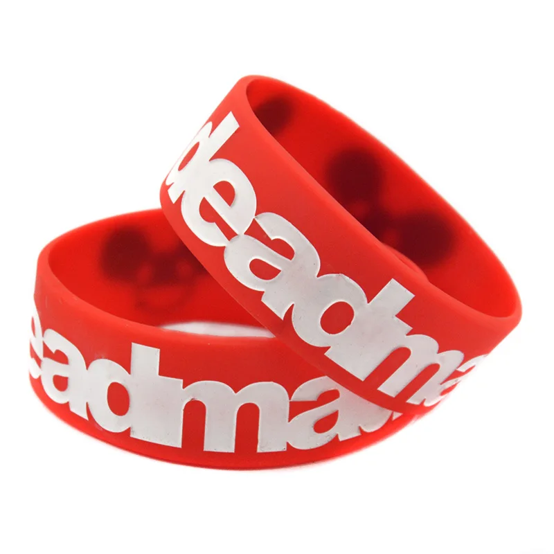 OBH 2 шт 1 дюйм широкий браслет DJ Deadmau5 силиконовый резиновый браслет