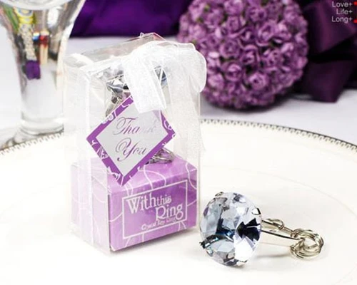 Брелок в форме кольца с бриллиантами 20 шт./лот | Дом и сад