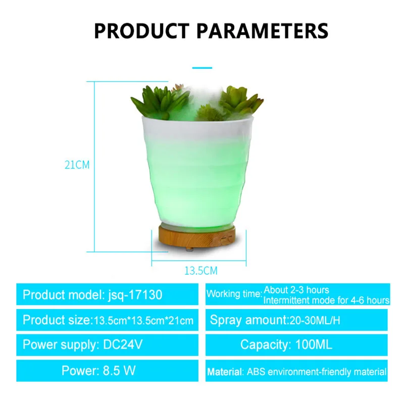 USB Арома эфирное масло диффузор ультразвуковой холодный туман увлажнитель