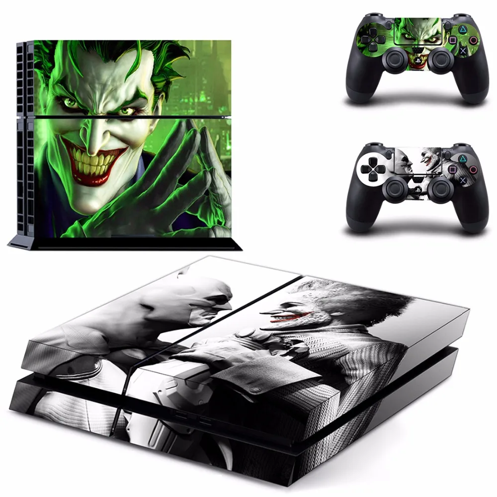 Joker series Vinyl Skin Sticker for Sony PS4 Pro Console 2 Controllers Decal Cover Game Accessories Batman | Электроника