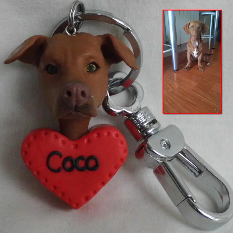 Кукла из полимерной глины на заказ для домашних животных цепочка ключей день