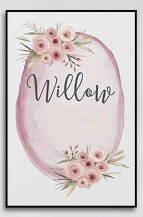 Девушка мечта розовый лиса кролик природа искусство декоративная картина холст