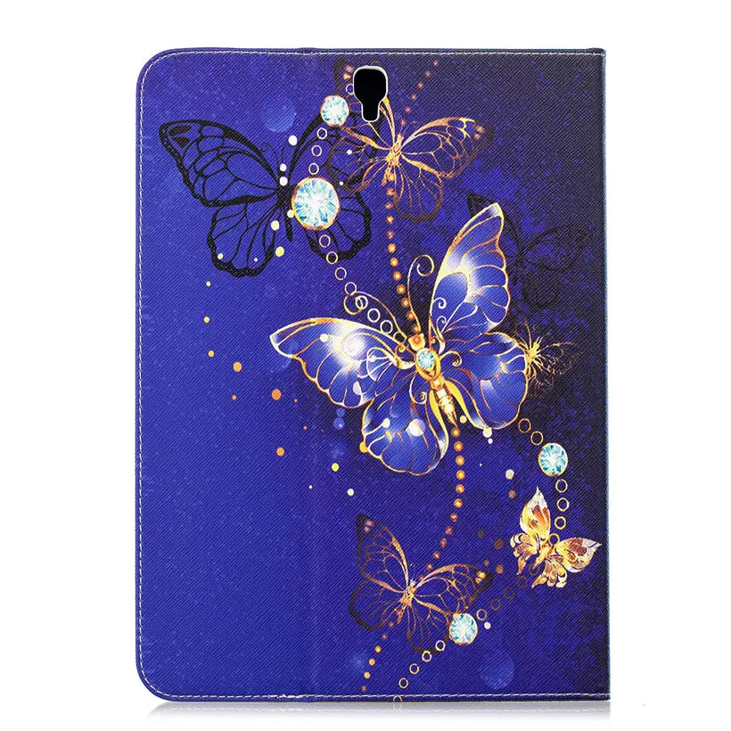 Модный чехол с бабочкой для Samsung Galaxy Tab S3 9 7 T820 T825 SM Smart Cover Funda Tablet Silicon PU Leather Stand