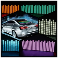 okeen 9025 cm 5 colour music rhythm eq car sticker music equalizer on car windshield glass led sound music el sheet stickers