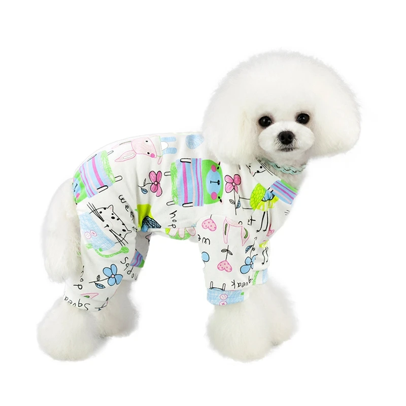Милая летняя одежда для собак пижамы комбинезоны комбинезон питомцев щенков