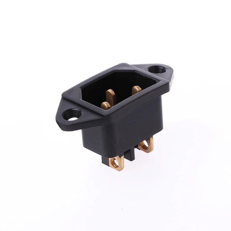 

10 Pcs/Set AC 250V 10A 3-Pin Terminal IEC320 C14 Inlet Power Plug Socket Black Whosale&Dropship