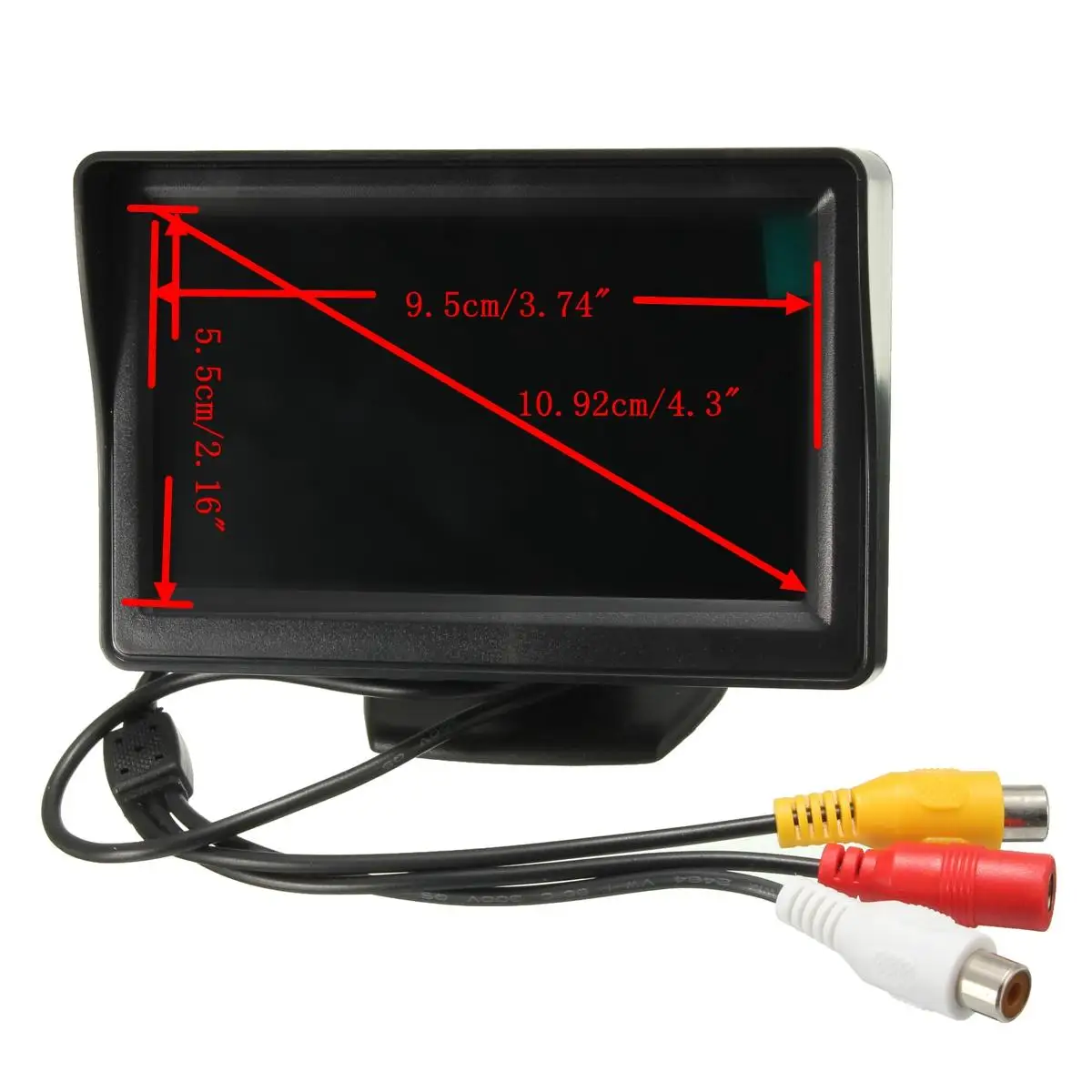 

4.3" 12V LCD Monitor IR Night Vision Reversing Camera Wireless Car Rear View Backup Cam Parking Mirror Kit