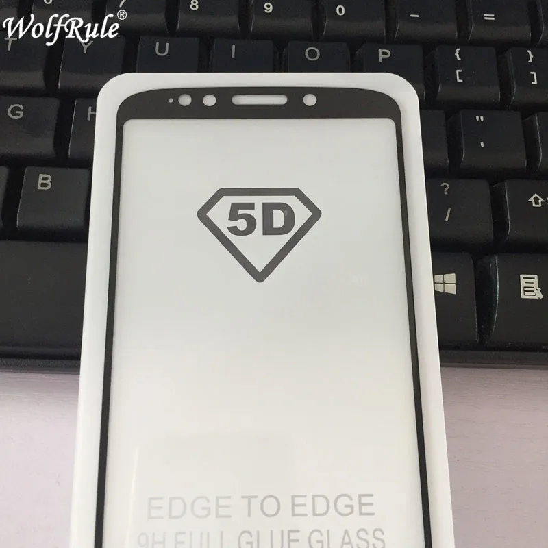 Для стекла Motorola Moto G6 Play защита экрана 5D полное клеевое Покрытие Закаленное стекло