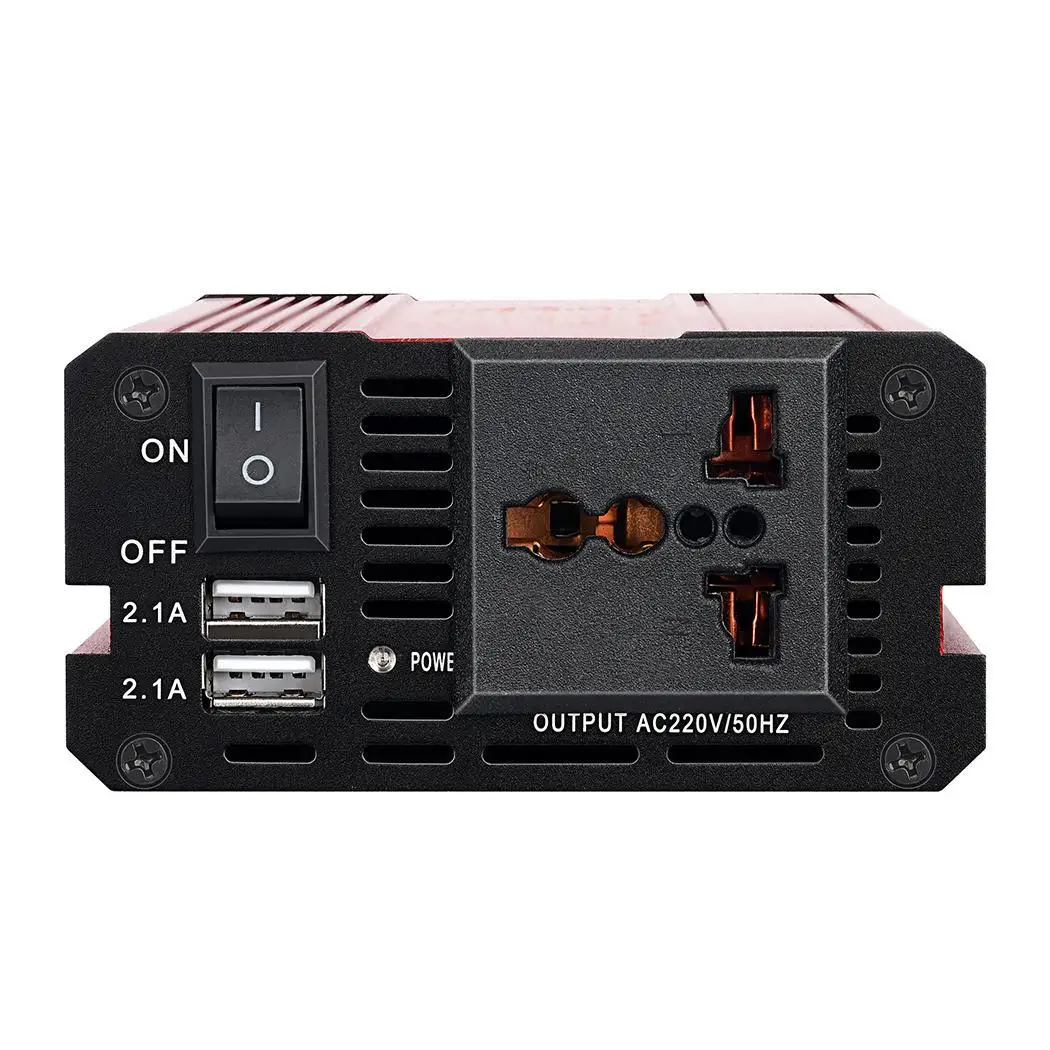 300 Вт автомобильный инвертор питания DC12V к AC110V/220 В двойной USB преобразователь