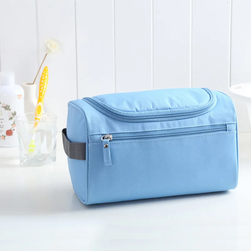 Light Blue Дорожный бьюти чемодан органайзер сумка косметичка женская мужская кейс для душа косметики косметички кометичка макияжа большая дорожная кистей маникюра путешествий несессер make up toiletry bag pouch визажиста нессер - Цвет: Light Blue