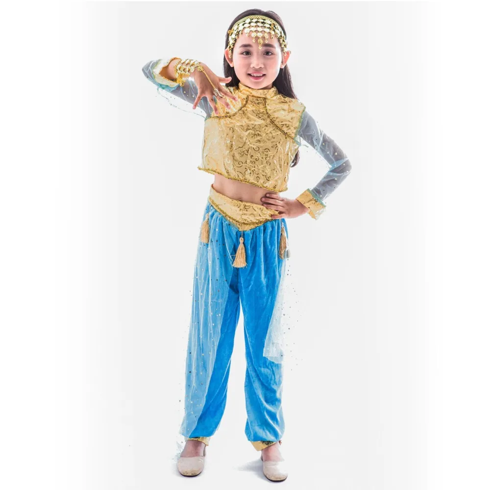 Children's wear girls belly dance costumes suits new national Fantasy Cosplay Costume Comic Movie Carnival Party Purim Halloween |