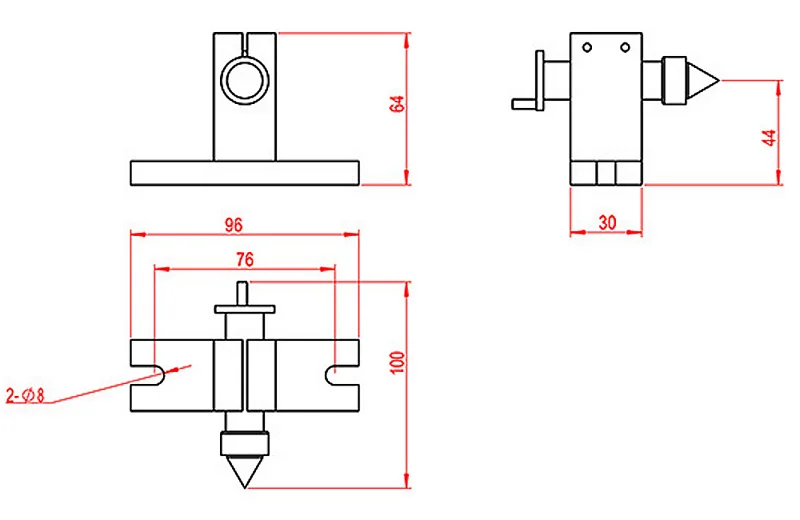 

Tailstock and Rotary A 4th Axis for CNC wood Router PCB Milling Machine