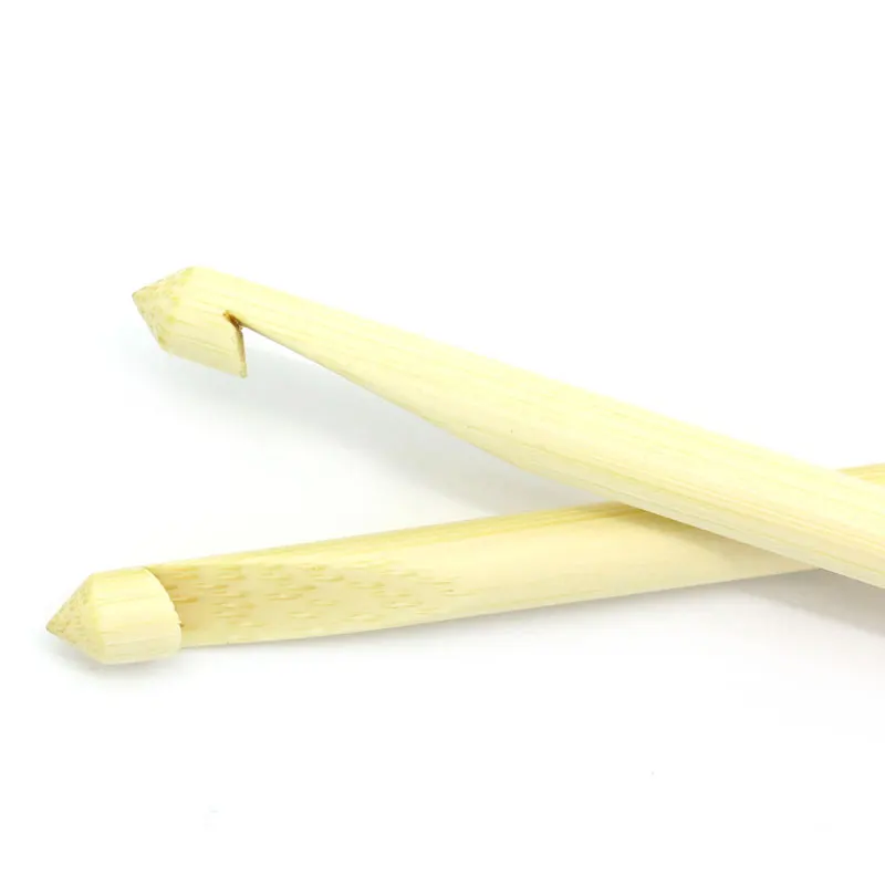 DoreenBeads Bamboo Afghan Tunisian двойные крючки для вязания крючком иглы натуральные(США 10/Великобритания 4) 16 см длинные, 5 шт. новинка