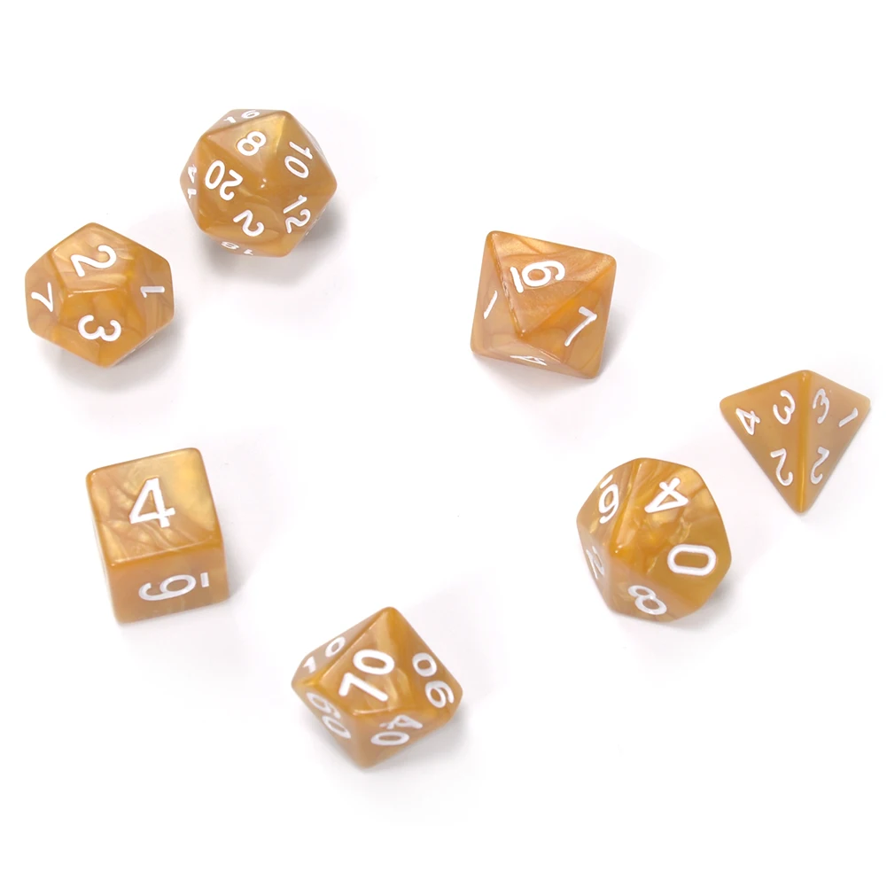 Подземелья и Драконы 7 шт./набор креативная игра в ролевые игры кости D &