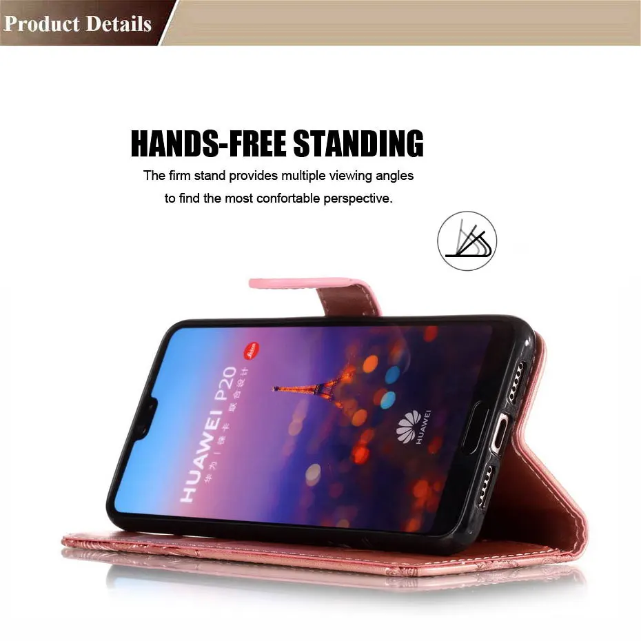 Чехол для телефона из искусственной кожи для huawei P20 P10 P8 P9 mate 9 10 Lite Mini Pro P Smart Honor 8 9 10 7X Чехол-книжка Чехол-кошелек s