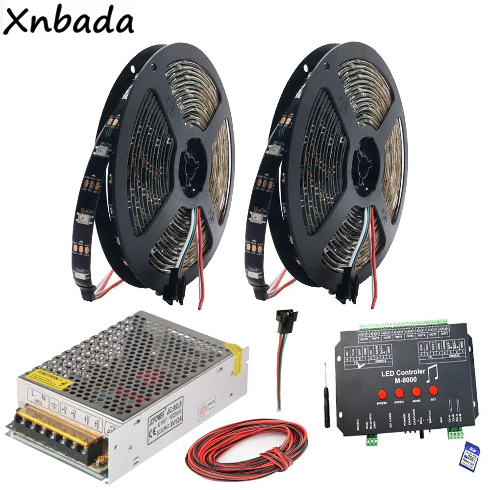 Светодиодная лента WS2812B WS2812 RGB освещенная проекция 8096 пикселей музыкальный