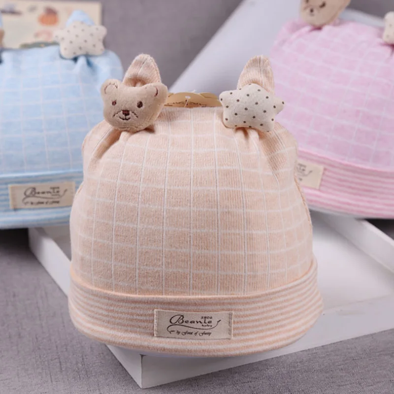 Милые детские шапки с ушками на осень и зиму Детские аксессуары изображением