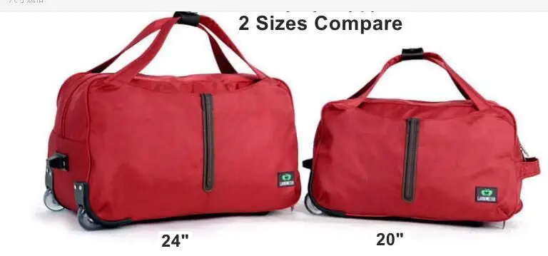 Brand Cabin Luggage Bag Rolling Suitcase Trolley Travel Bag On Wheels For Women Men Travel Duffle Oxford Wheeled Travel Bag