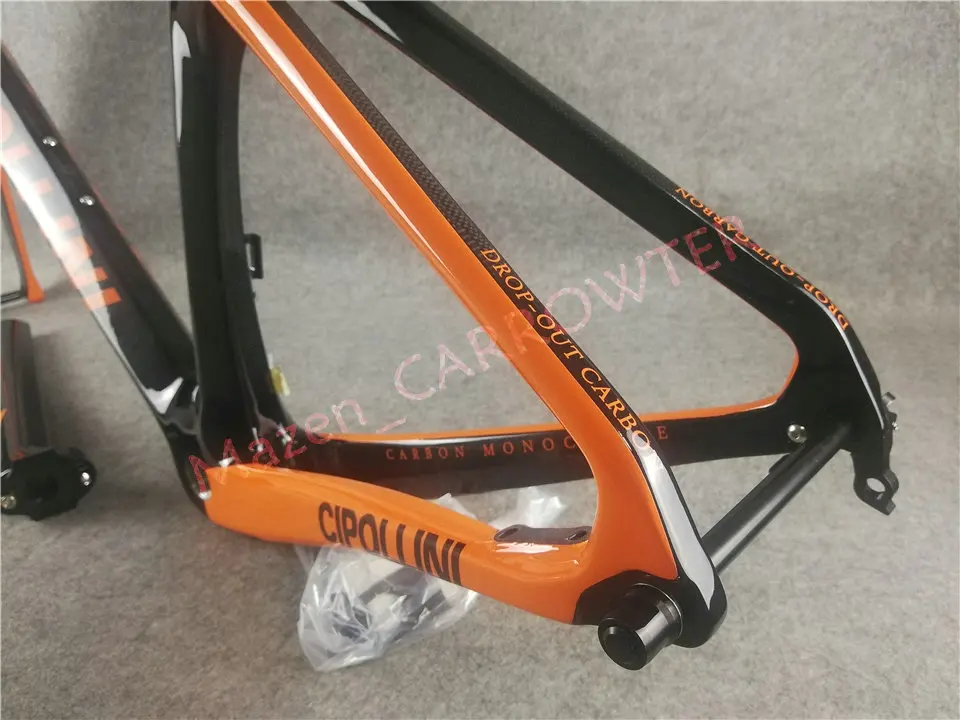 Оранжевый черный T1100 3K глянцевый MCipollini NK1K диск карбоновая рама для велосипеда с XS-S-M-L-XL на выбор