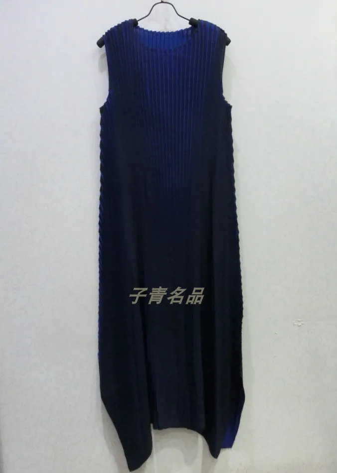 Changpleat 2019 новые летние платье без рукавов Miyak плиссированные дизайн моды