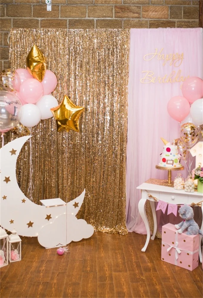 Laeacco Cake Balloons Gift Baby Children Birthday Photography Backgrounds Customized Photographic Backdrops For Photo Studio | Электроника