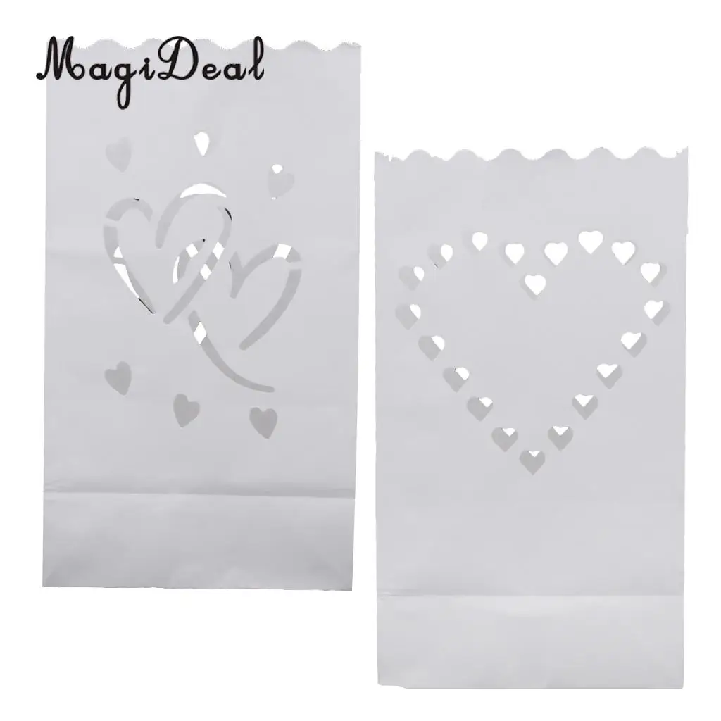 20 шт. светящиеся свечи в форме сердца|paper for|paper bag luminariespaper lights |
