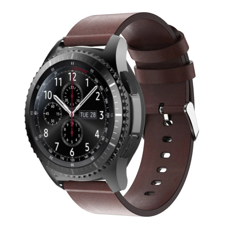 Ремешок для Samsung Galaxy Watch 46 мм сменный кожаный браслет Gear S3 Classic | Наручные часы