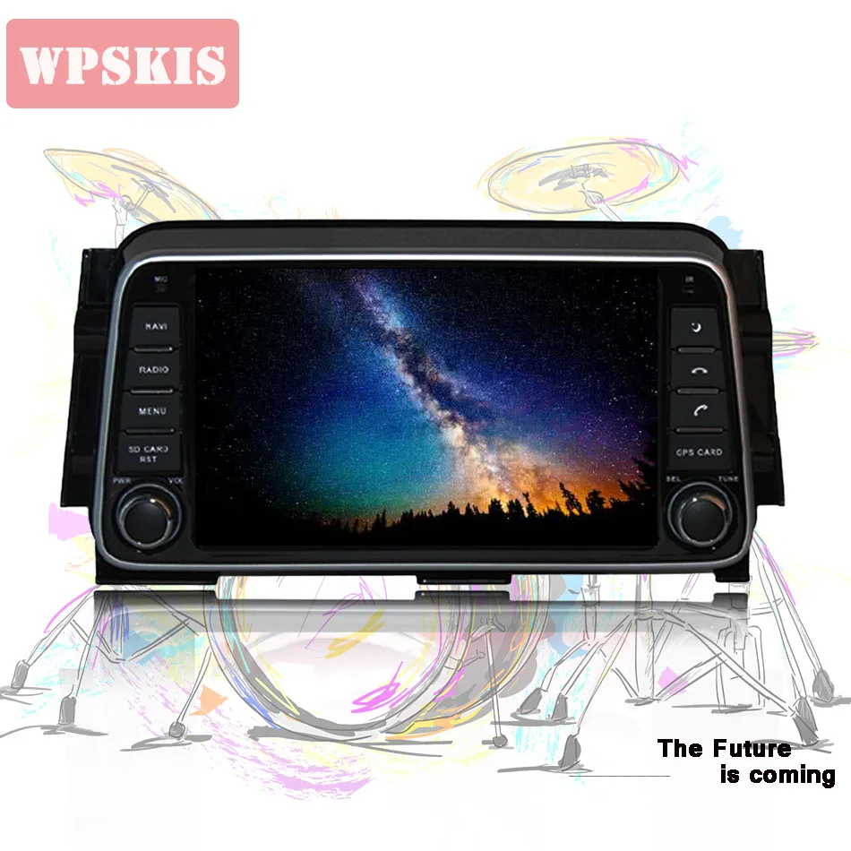 Автомобильная система gps навигации a/v с восьмиядерным процессором Android 10 px5 4 Гб 64