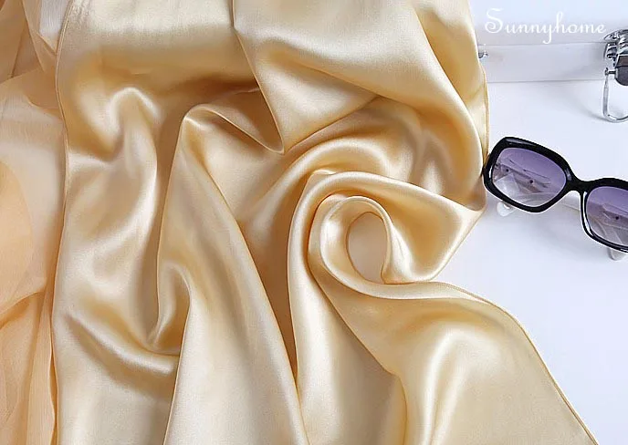 Aztec Женский Осенний модный свитер hijabs100 % Сатиновые шелковые золотистые шарфы и