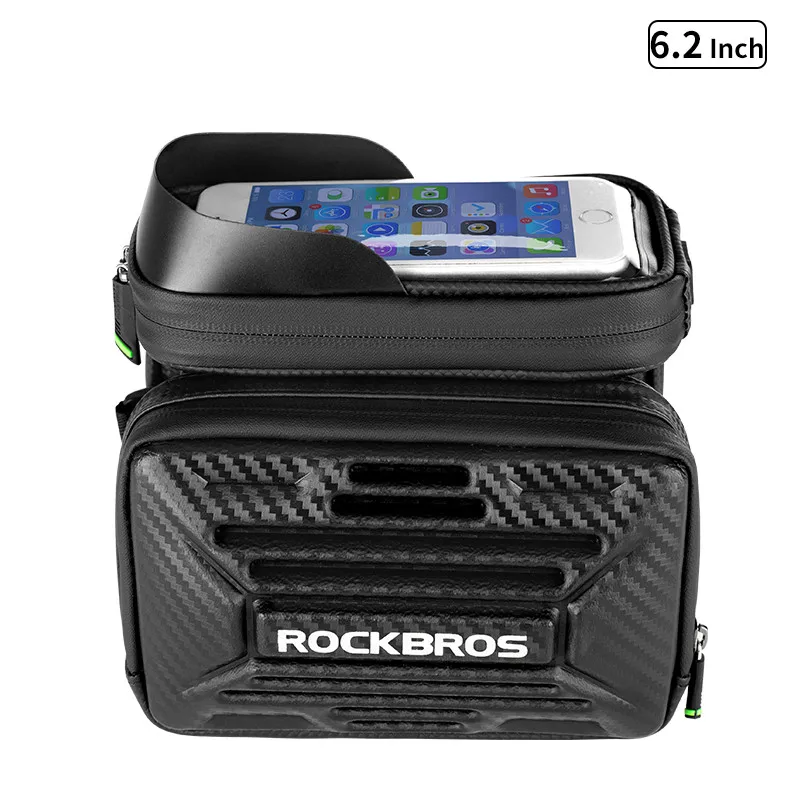 6.2 Inch ROCKBROS 6," велосипедная каркасная сумка, велосипедная сумка с жестким корпусом, велосипедная сумка с сенсорным экраном, чехол для мобильного телефона, Аксессуары для велосипеда - Цвет: 6.2 Inch