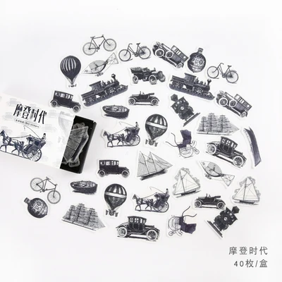 40pcs/pack Forest Stickers Set Romantic Cartoon Decorative Stationery Stickers Scrapbooking DIY Diary Album Lable Stick Gift - Цвет: 11