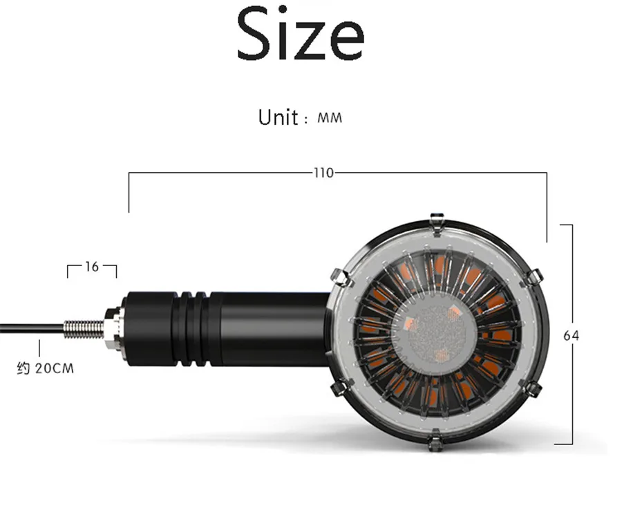 Светодиодный турбинный сигнал поворота универсальный модифицированный для