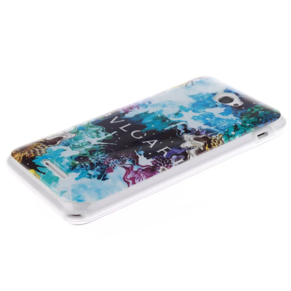 Qiaogle ТПУ Case-R028/Красочные живописи тушью-для SONY Xperia E4 Силиконовый Чехол |