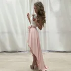 Женская шифоновая юбка, розовая ассиметричная юбка в пол, на заказ