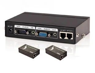 2 Порты и разъёмы VGA удлинитель + аудиоудлинитель повторитель передатчика 100
