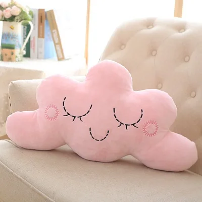 Новинка Облако Мягкая плюшевая подушка Kawaii облако Мягкие плюшевые игрушки для детей Детские подушки подарок для девочек - Цвет: Розовый