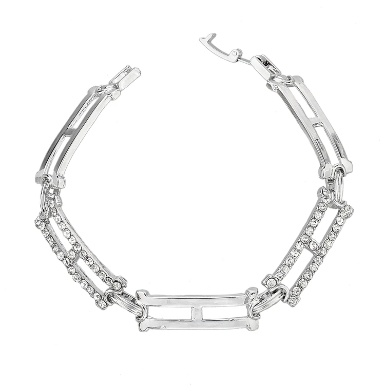 Женский серебряный браслет с кристаллами SBR140292|silver bracelet|bracelets & banglesbangles for women |
