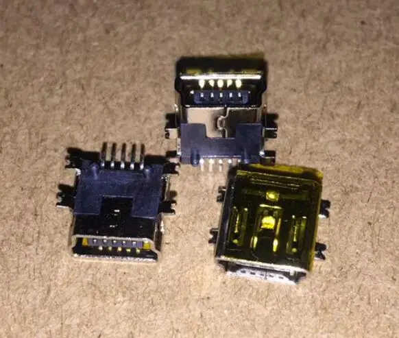 10 шт. короткий корпус SMD Mini USB 5pin B Тип гнездовой разъем для мобильного телефона Micro