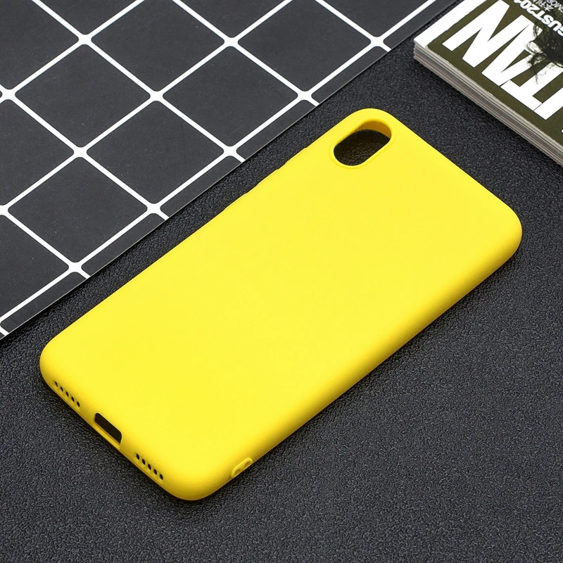 Резиновый ТПУ силиконовый чехол для Xiaomi Redmi 7A мягкий чехол-накладка карамельных