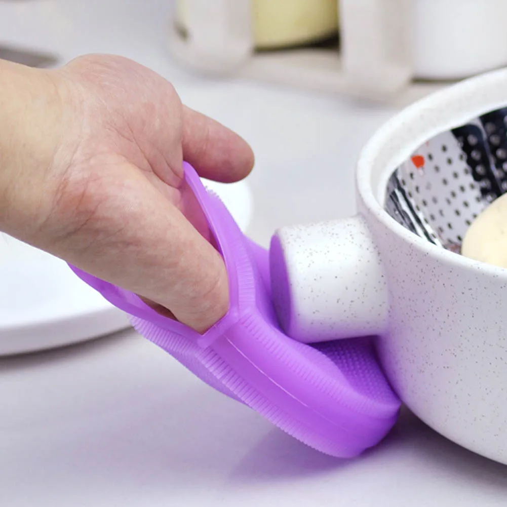Новые перчатки в форме кухни Волшебные силиконовые чаши для посуды чистящие