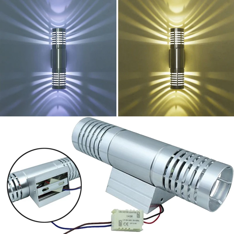 2 Вт LED лампада алюминиевый водонепроницаемый настенный светильник Мощный для